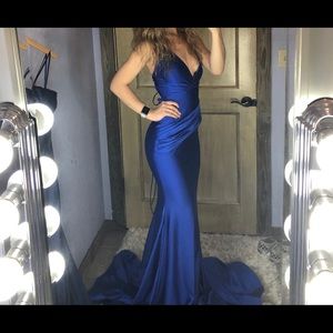Royal blue prom dress